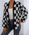 Checkered Cozy Layer Cardigan