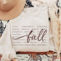 Fall Words Sweatshirt/Sand