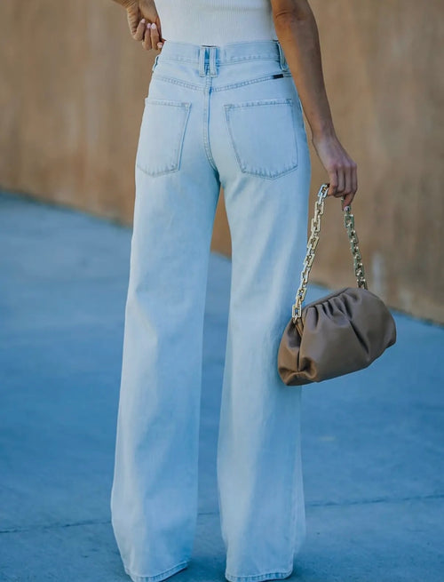 Casual washed ripped jeans
