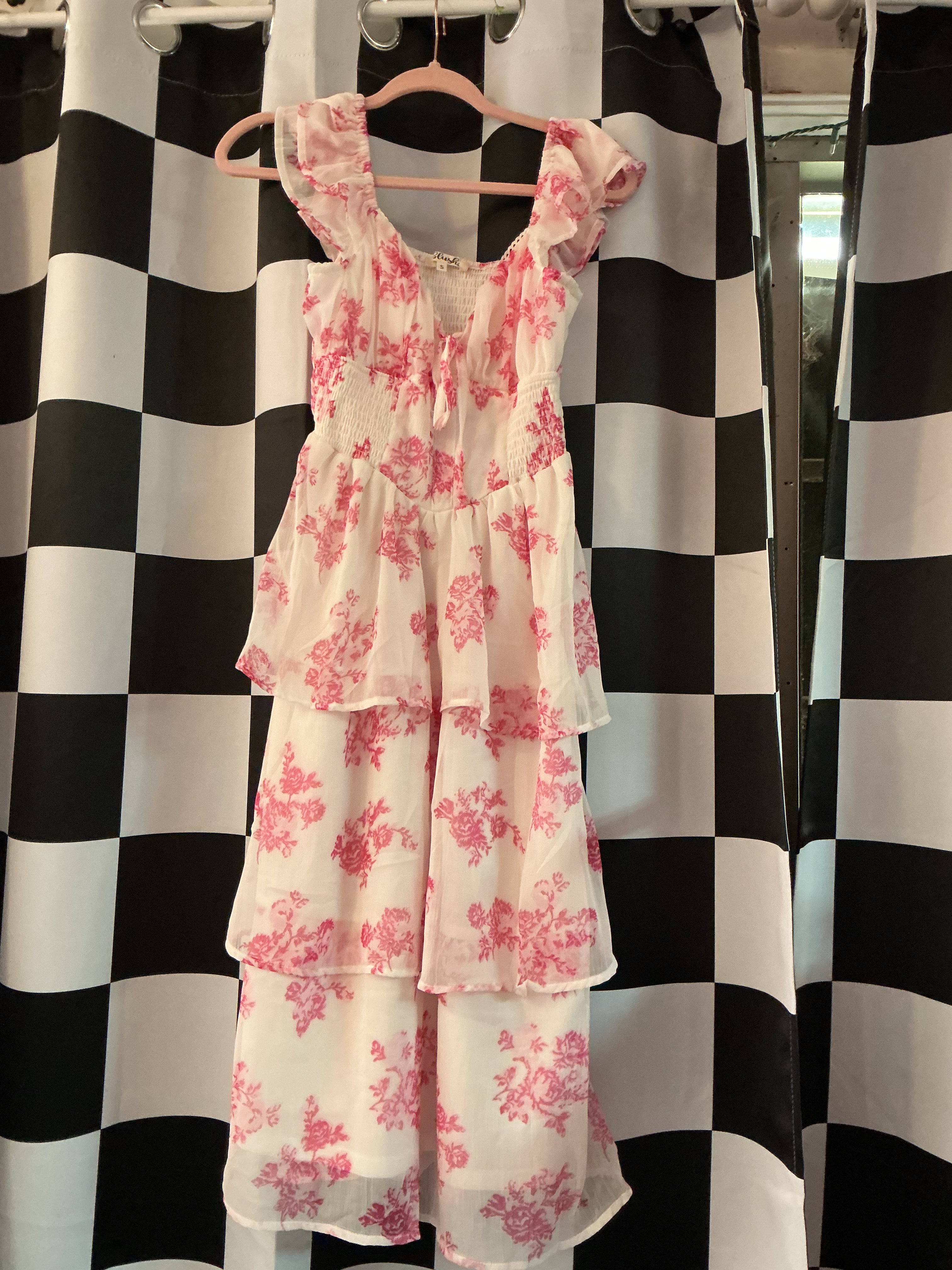 Boho Layered Floral Maxi Dress